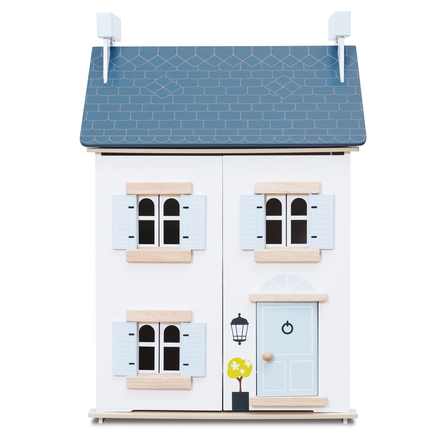 Sky Dolls House, a beautifully crafted wooden dollhouse with multiple rooms from Froglet Toys