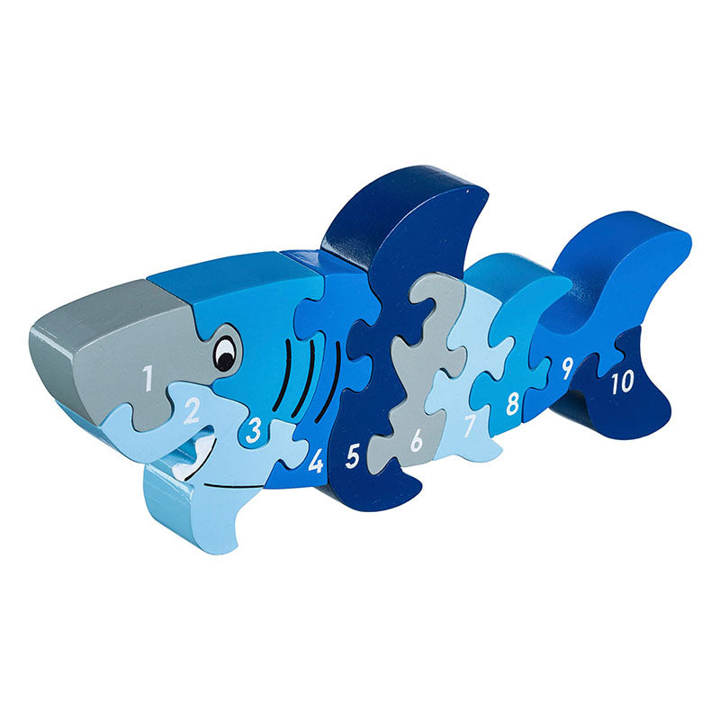 Shark 1-10 jigsaw puzzle toy for kids from Froglet Toys