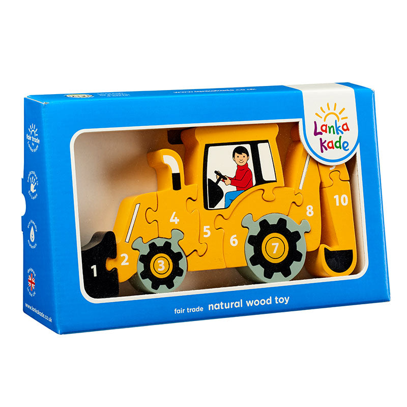Yellow Digger 1-10 Jigsaw