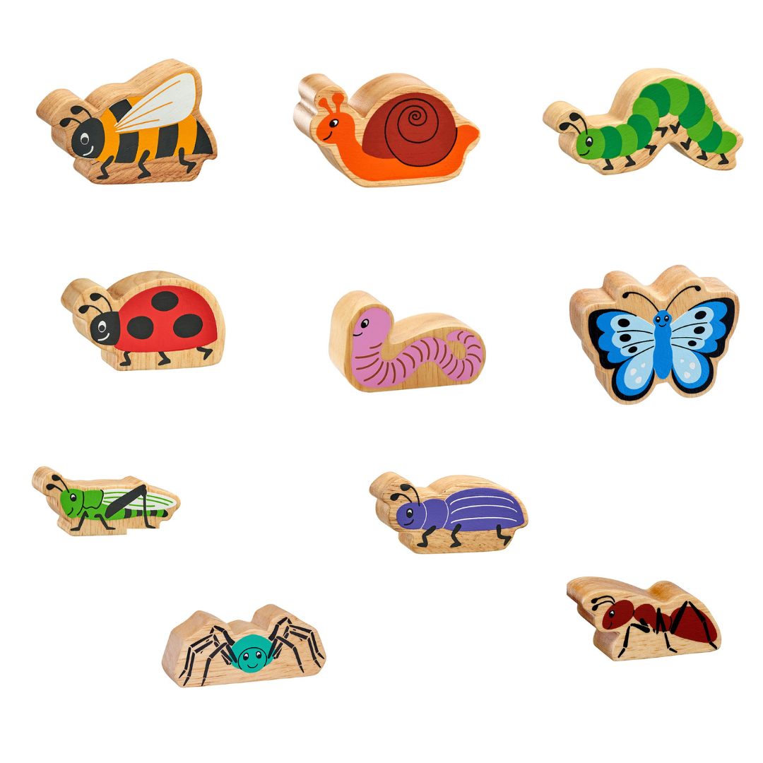 Mini Beasts Bundle of 10 Educational Toy Set Froglet Toys