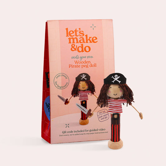 Pirate Craft Kit Bundle | Pirate Peg Doll & Pirate Ship Set