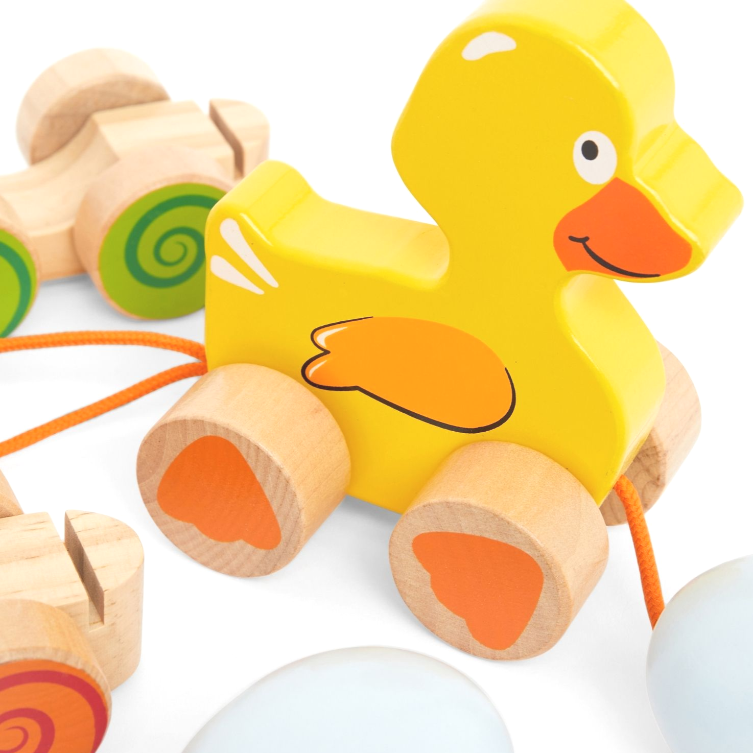 Pull Along Duck and Egg Toy Toddler Walking Toy Froglet Toys