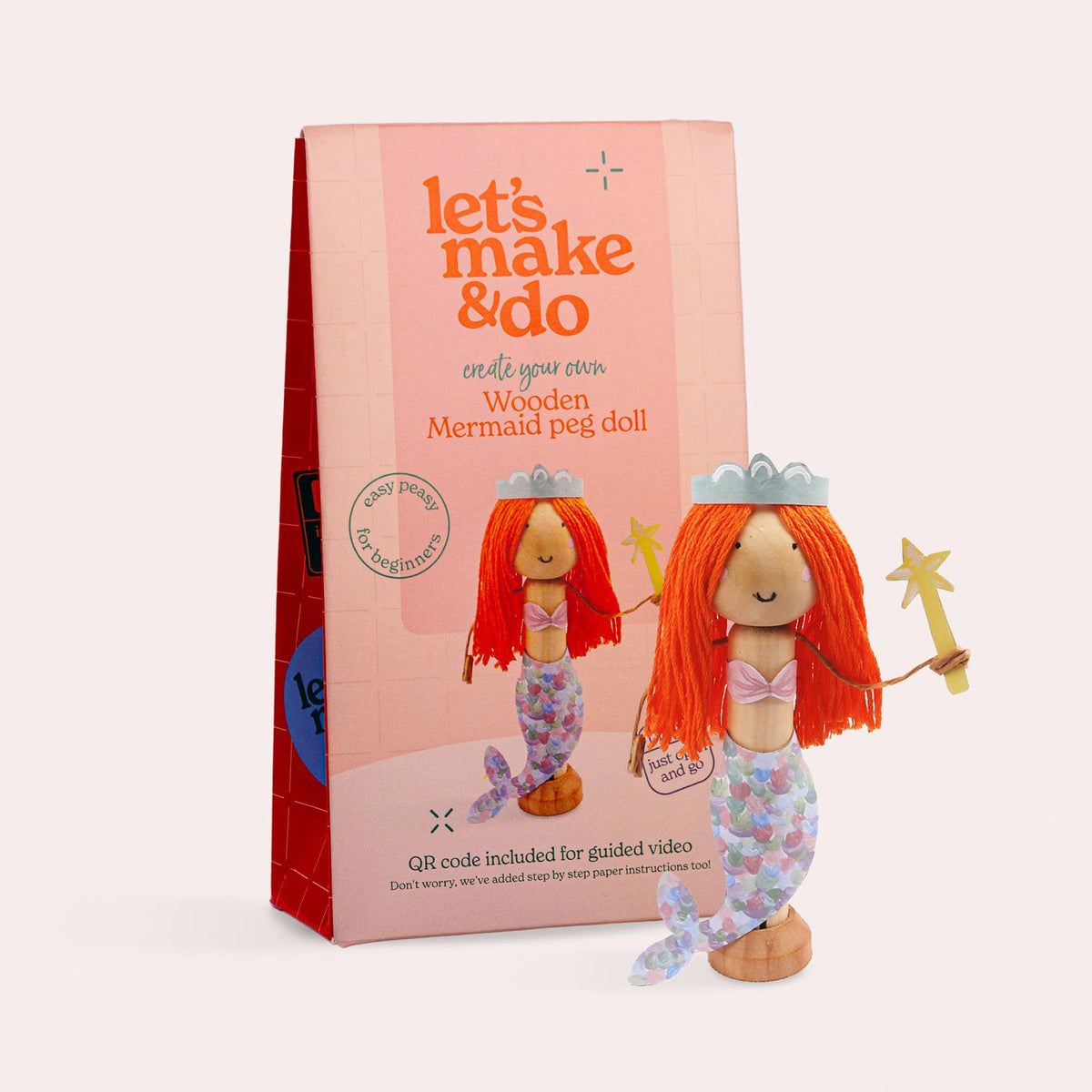 Mermaid Craft Bundle | Mermaid Peg Doll & Sandcastle Kit