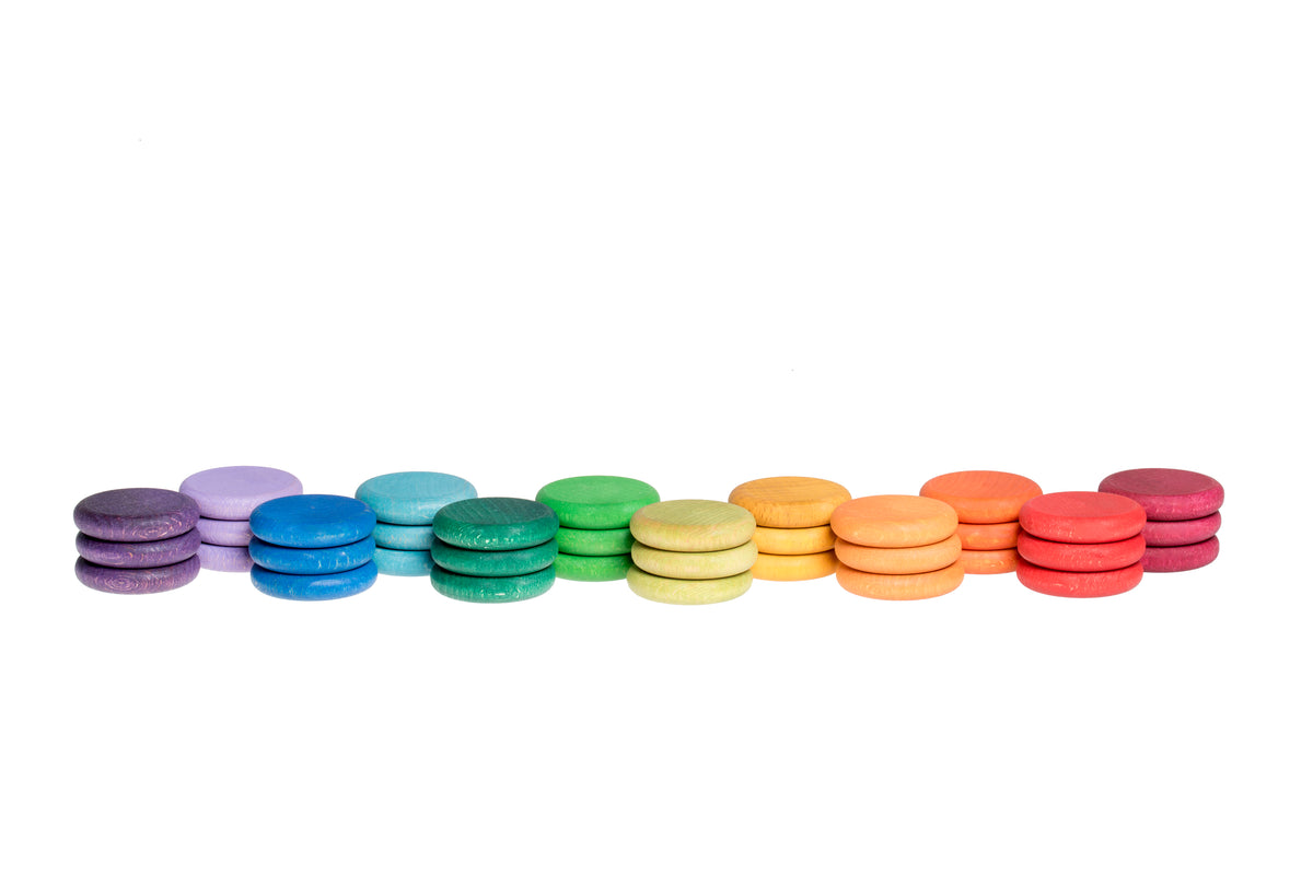 36 Rainbow Coins in 12 Colours