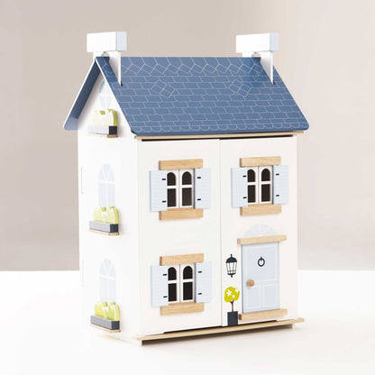 Sky Dolls House, a beautifully crafted wooden dollhouse with multiple rooms from Froglet Toys
