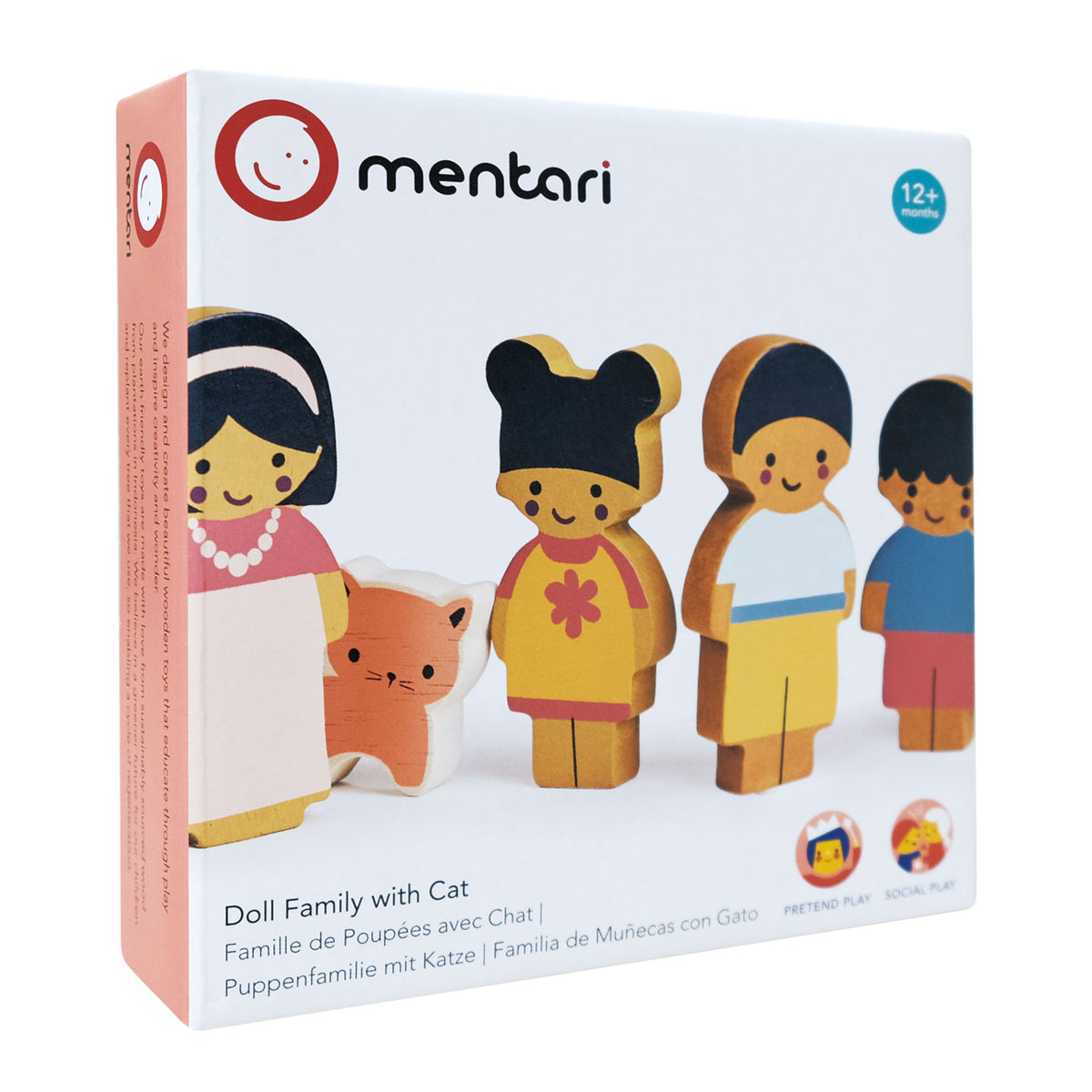 Mentari Doll Family with Cat
