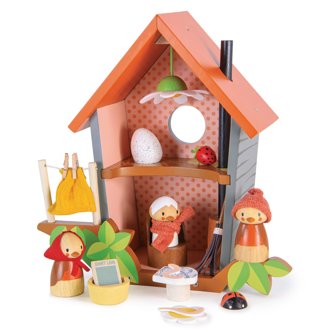 Merrywood Tales Bundle - Kitty's Van, Robin's Nest Box, Penny Windmill, Sandy's Beach hut