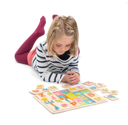 Colorful alphabet picture cards for early learning - Froglet Toys
