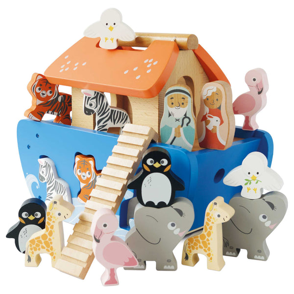 Noah's Ark and Animal Shape Sorter Toy | Froglet Toys