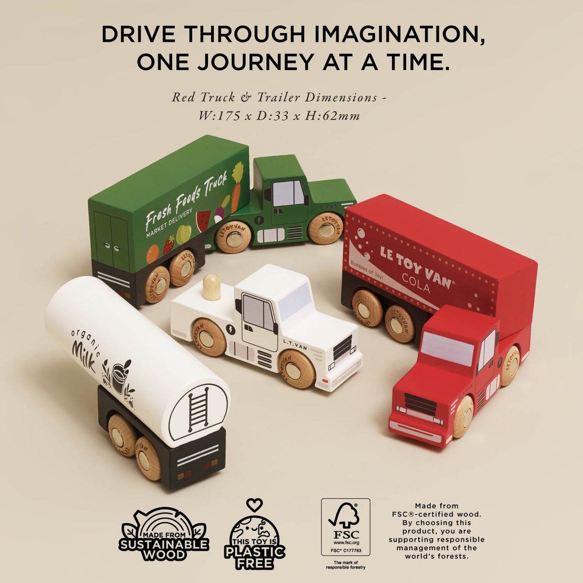 Le Toy Van Trailer Truck Set