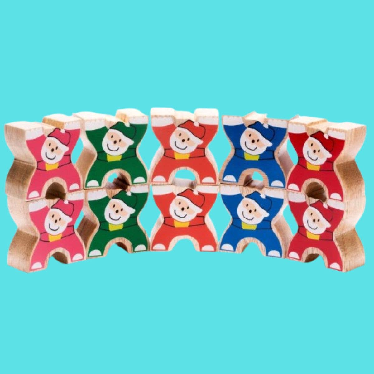 Christmas Santa Wooden Stacking Toy