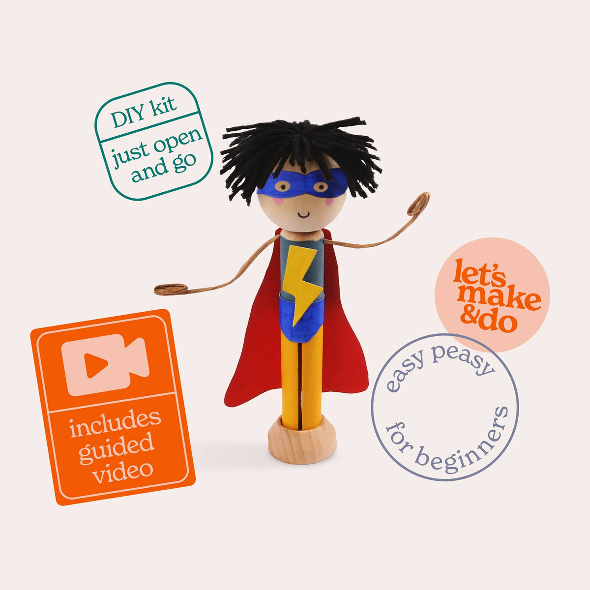 Superhero Craft Bundle | Peg Doll & Superhero Headquarters