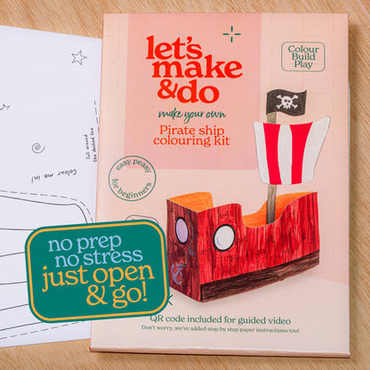 Pirate Craft Kit Bundle | Pirate Peg Doll & Pirate Ship Set