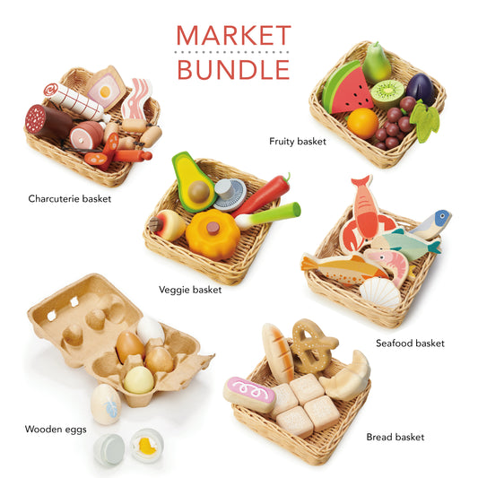 Market Stall Food Baskets Bundle