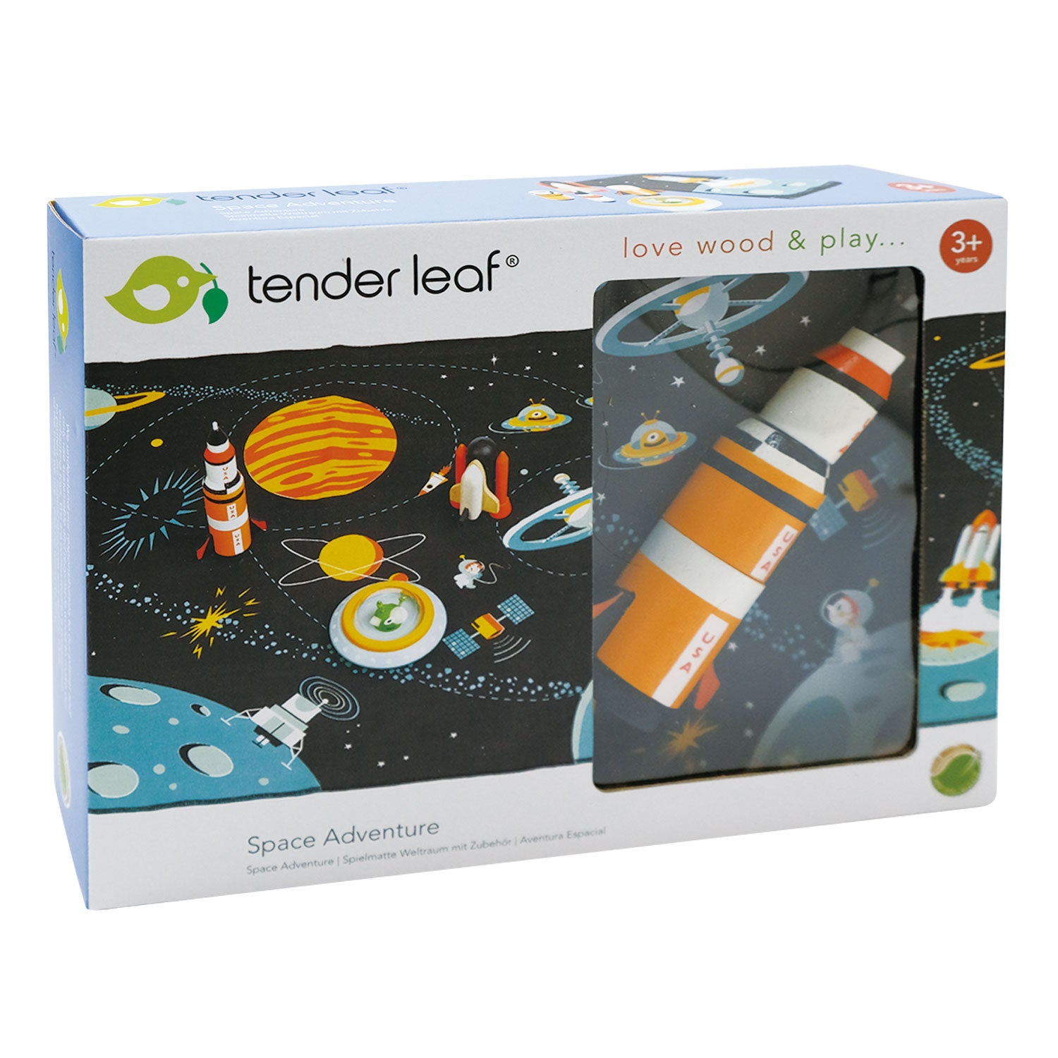 Space adventure play mat for imaginative and educational play, from Froglet Toys
