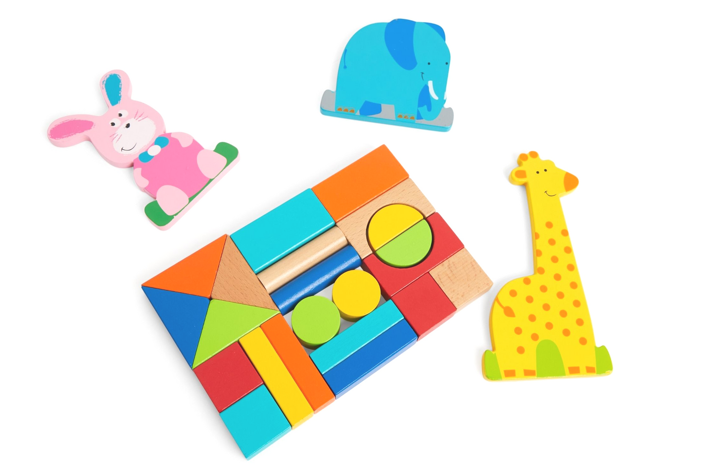 Showing activities which come with wooden walker for babies and young children.