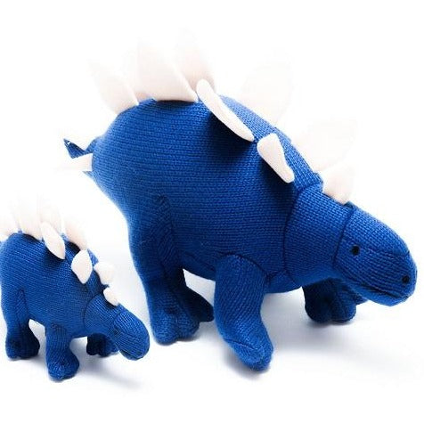 Knitted Stegosaurus Rattle