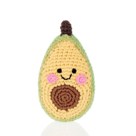 Fairtrade Crochet Avocado Rattle
