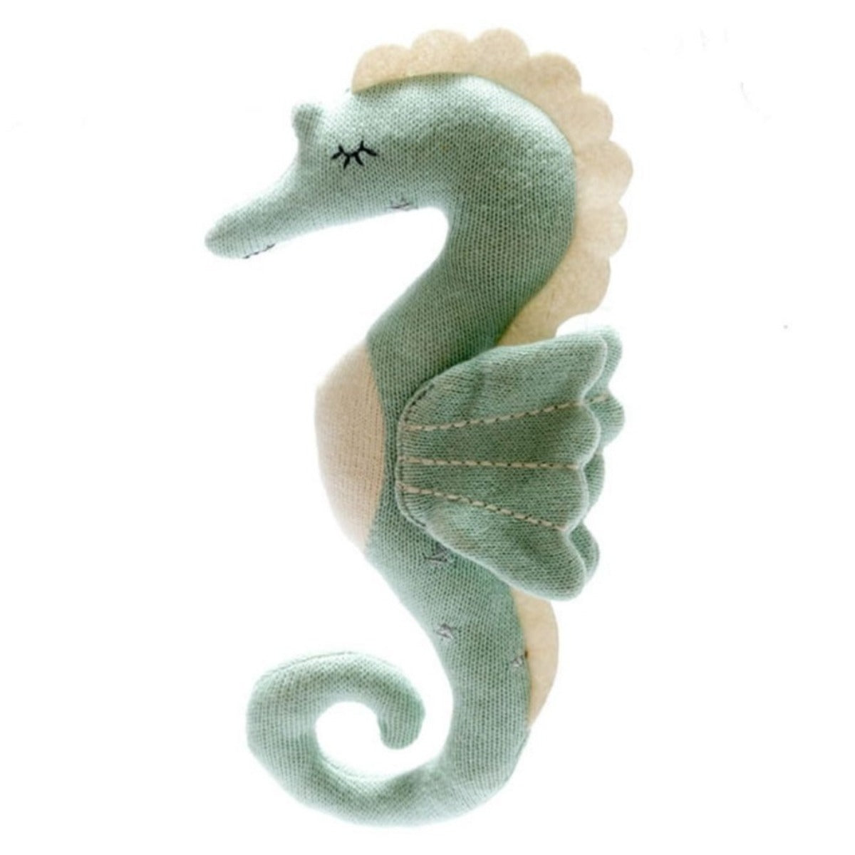 Knitted Organic Cotton Seahorse